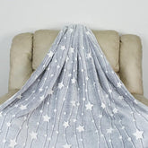 Glow in The Dark Radium Blanket for Kids Super Soft & Warm Glowing Blanket Stars Pattern 2 Theme (59 L x 70 H Inch )