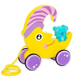 Wooden Moon Pull-Along Toy