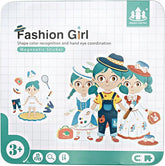 Magnetic sticker puzzle FASHION GIRL - EKT2486