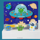 Wooden Jigsaw Puzzle Flying Saucer - EKT2549