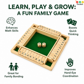 Wooden 4-Player Shut the Box | Classic Friends & Family Game