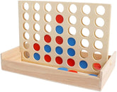 Wooden Connect 4 Game – Classic Strategy Game for Kids & Families