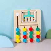 Wooden Color Sorter 4X And Maze - EKT3286