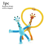 Telescopic Suction Cup Giraffe Toy 1Pc Random Design Will Be Shipped - EKT3388