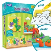 DIY Clay Murals - Dino | Make 2 Canvases - EKT3801