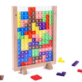 3D Transparent Tetris Game Puzzle Set | Intelligence Colourful Blocks - EKT3821
