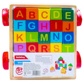 Educational Wooden Puzzle Alphabet Trolley 30 Cubes - EKT3976