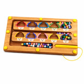 Wooden Magnetic Color And Number Maze For Kids - EKT4012