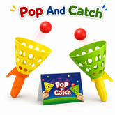 Pop And Catch Launcher Set With 2 Balls - EKT4045