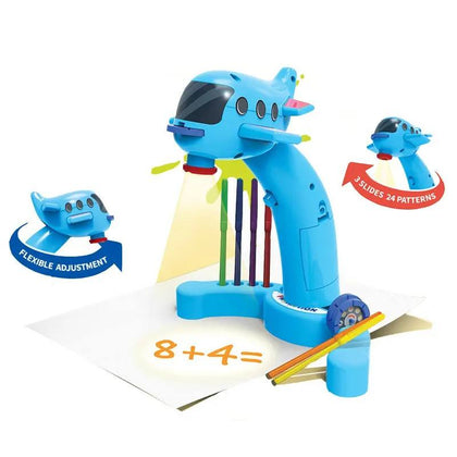 Kids Plane Projector With 3 Slides - EKT4083