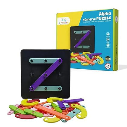 Braintastic Alpha Numeric Puzzle Board for Kids - EKT4126