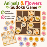 SUDOKU GAME ANIMALS AND FLOWERS - EKW0222