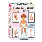 Wooden Flash Cards - Parts Of The Body - EKW0277
