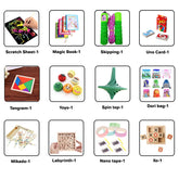 12-in-1 Kids Activity & Game Combo Kit | A World of Skill Building & Fun in One Box