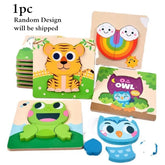 Wooden Printed Chunkey Jigsaw Puzzle 1Pc Random Design Will Be Shipped - EKT3277
