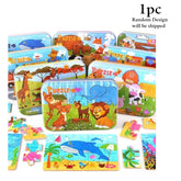 Wooden Jigsaw Puzzle With Tin Box 1 Pc Random Design Will Be Shipped - EKT3333
