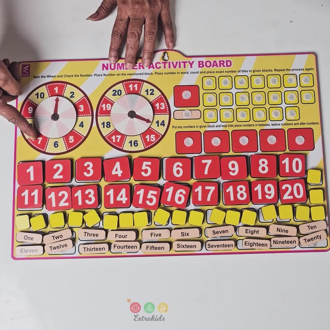Number activity Velcro chart - EKW0257