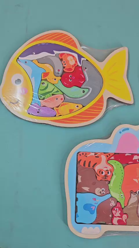 Wooden Chunkey Fish Tary - EKT3054