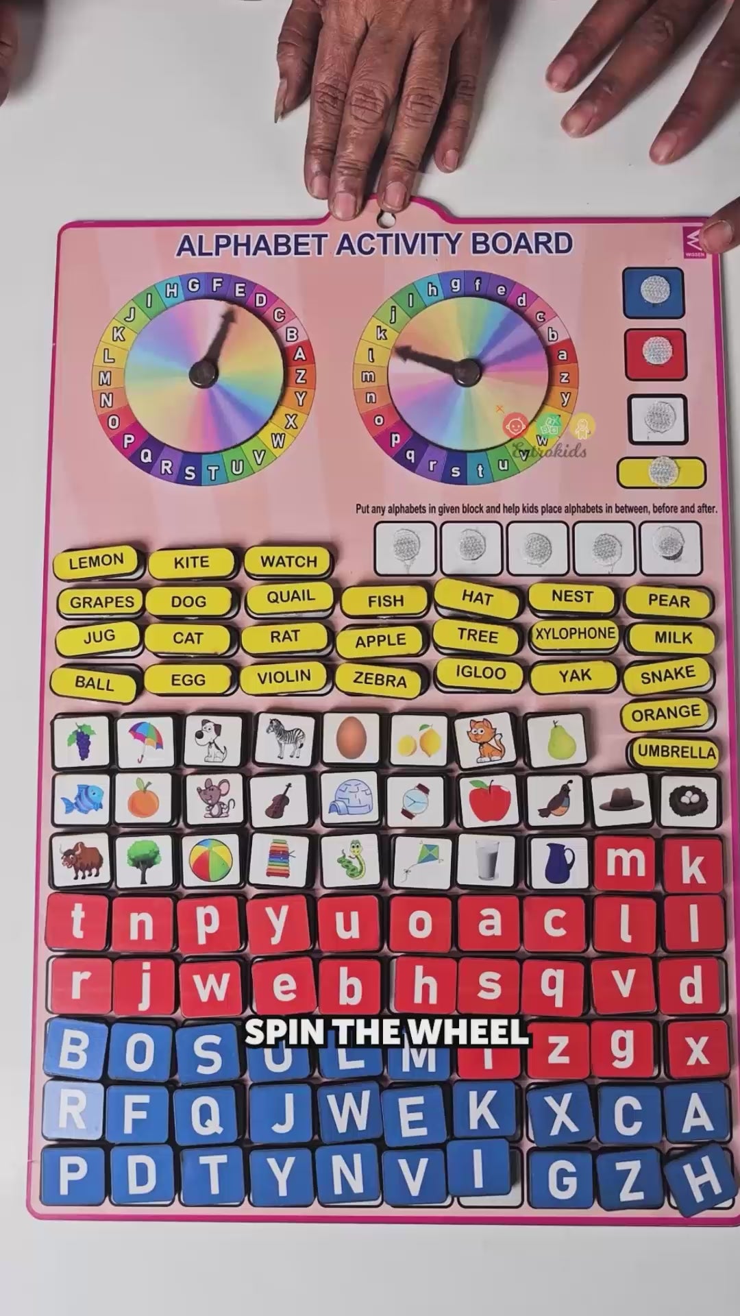 Alphabet Activity velcro chart - EKW0258