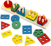 Montessori Wooden Shape Sorter | Fun Stacking Toy for Ages 1+