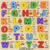 Extrokids Wooden 12X12 Capital Alphabet Board - EKT1670
