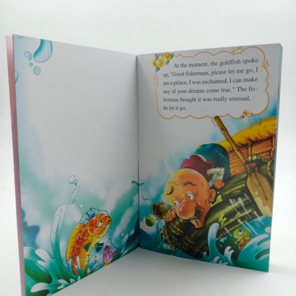 Fisherman and the goldfish English Story book - BKN0057