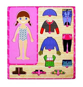 Wooden Dress-up Puzzle - Girl - EKT0001