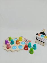 Wooden Number Match Toy - Bee Shape - 10 Pc - EKT1151