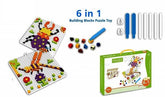 Extrokids Building Blocks with Mat Puzzle for Kids Learning and Educational Toys for Kids - Set of 420 PCS - EKT1470