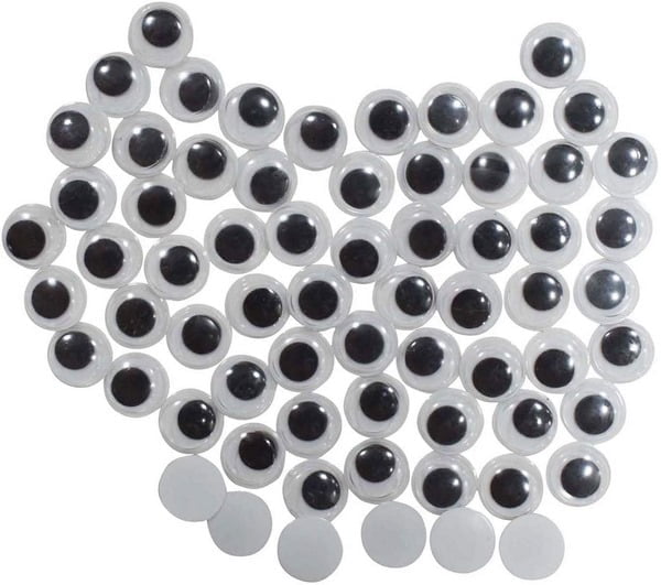 Extrokids Crafts Googly Moving Eyes - Black/White EKC1508