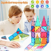 Extrokids Magnatiles 60Pcs Oversize 3D Magnetic Building Blocks Tiles Set,Inspirational Educational Toys - EKT1515