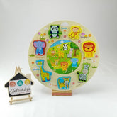 Extrokids Jigsaw Puzzle Series Games Wooden (Zoo Animals) EKT1527