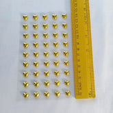 Extrokids Gold Heart Sticker for Diy and Kids apprciation , school carft - EKC1546