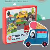 Extrokids Wooden Traffic Puzzle - EKT1567