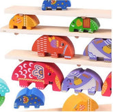 Extrokids Wooden elephant stacking blocks High To Build Balance Building Blocks - EKT1579