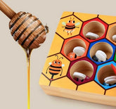 Extrokids Wooden Montessori Industrious Little Bees Kids Interactive Beehive Game Board for Childr - EKT1581