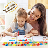 Extrokids Wooden learn and write phonics Spelling Game for Kids Sight Words and Matching Letter Puzzles Toy - EKT1583