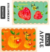 Extrokids Wooden Double Sided 8Pc Stick Puzzle Apple With Strawberry - EKT1643