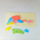 Extrokids Wooden Puzzle Board Toy Dolphin - EKT1651