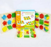 Extrokids Wooden 3Pcs of Geometric Shape Block - EKT1662
