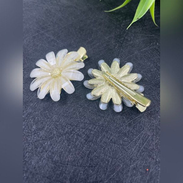 Flower Clips 1pc White - EKAS0149 - 3