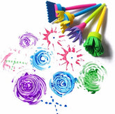4-Piece Foam Brush Set | Creative Art Tools for Ages 3+
