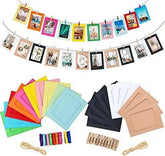 10pcs of Medium Hanging Photo Frame Kit with Wooden Clips random color will be shipped - EKC1789