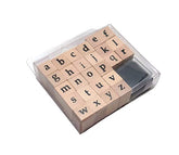 Wooden Alphabet Stamp for kids for learning and craft - EKC1973