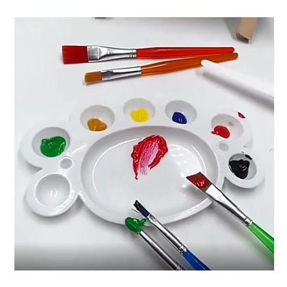 7PC PAINT BRUSH TP COLOR WITH TRAY A0117 - EKC1974