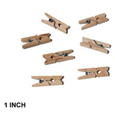 Wooden Clips - plain - 1 Inch - EKC1996