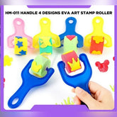Kids Foam Roller Stamp Set | 4 Fun Stamps (Random Design Shipped)