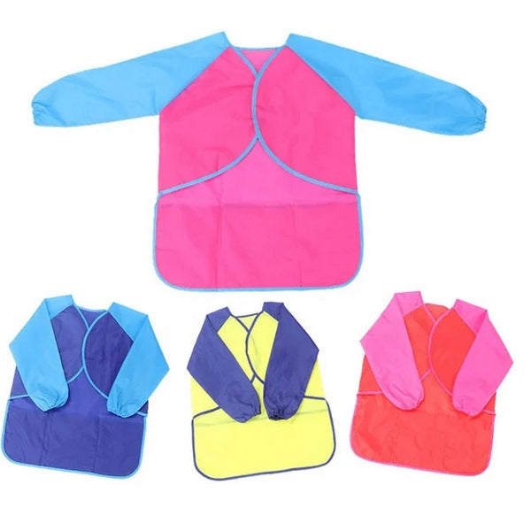 Water Proof Apron For Kids Medium 1pc random colour will be shipped - EKC2055