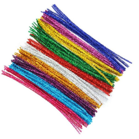 Gliter Pipe Cleaners 8 Color For Diy Art Creative Crafts Decorations - EKC2057