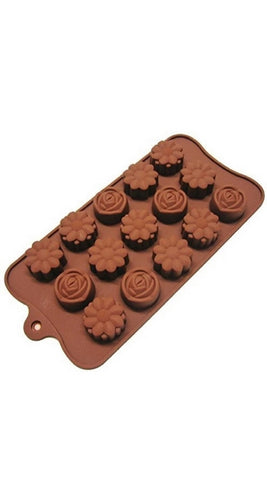Choclate Mold Flowers - EKC2118